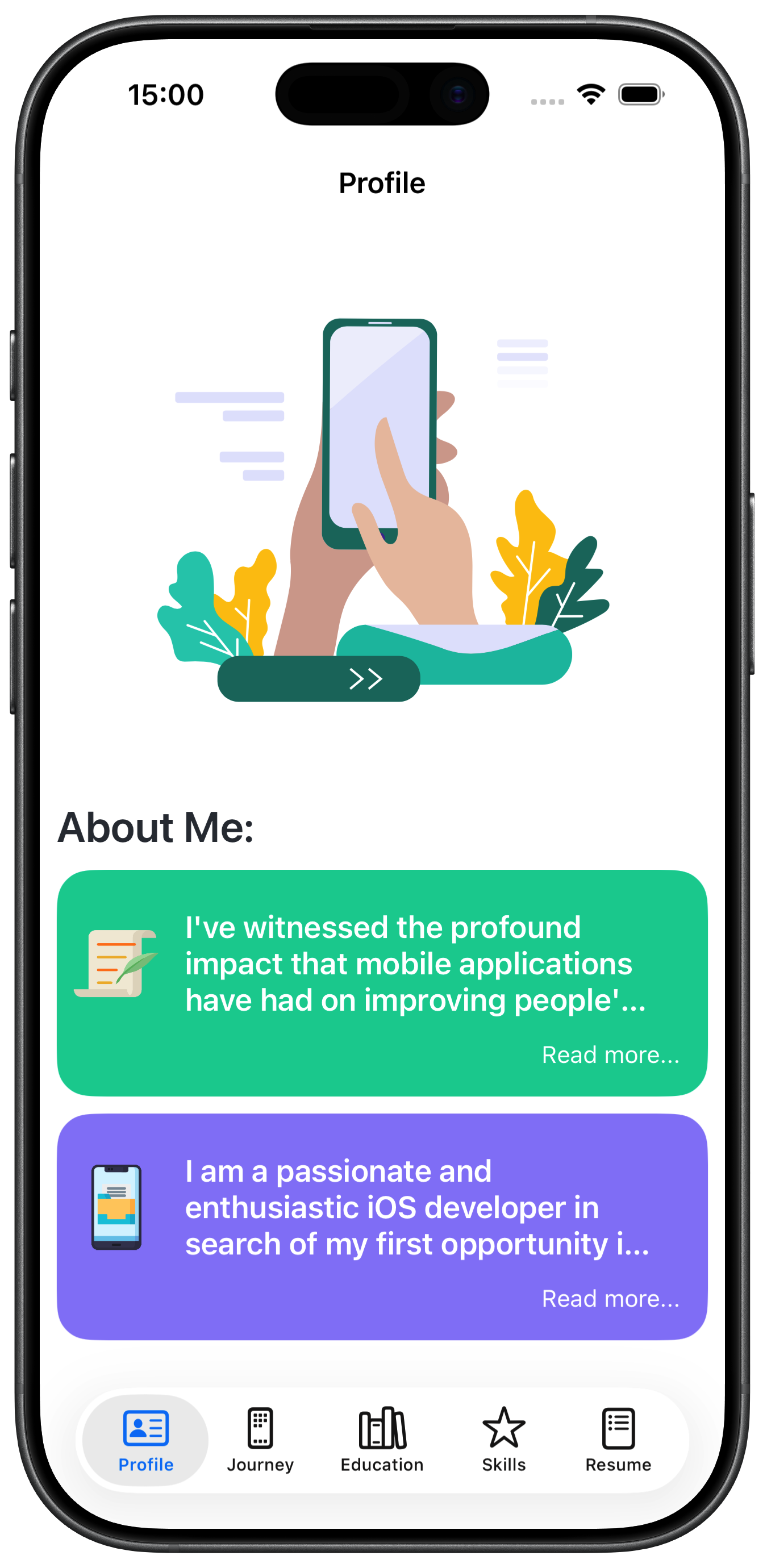 Know Me App iPhone screenshot