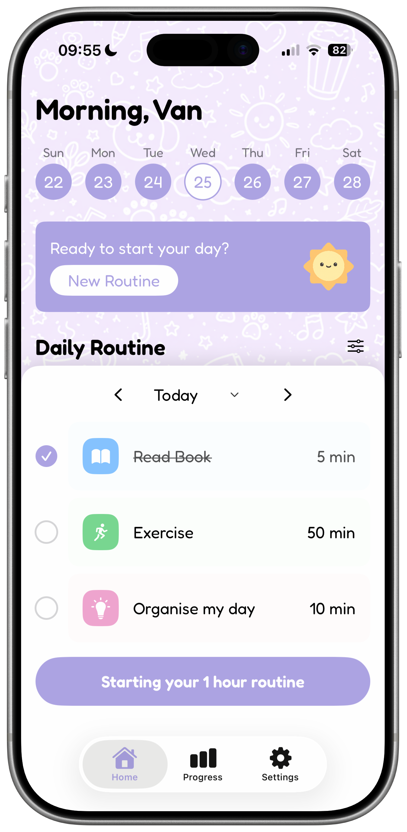 Morning iPhone screenshot